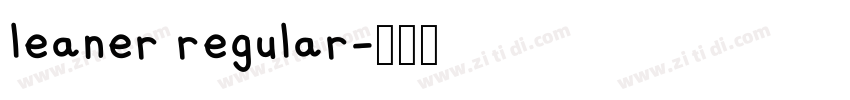 leaner regular字体转换